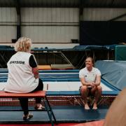 SELECTION: Laura Gallagher, pictured on right, with her coach Sue Bramble at Quayside Trampoline & Gymnastics Club (pic: Chloe Skidmore Photography)