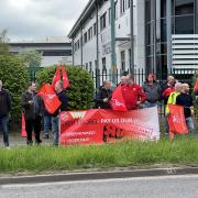 Trelleborg employees went on strike Bridgwater and Tewkesbury with the Unite union.