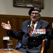 Veteran Ken Hay, 98, served with the 4th Dorset Regiment at Juno Beach (Jordan Pettitt/PA)