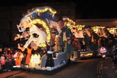 Griffens CC at Bridgwater Carnival 2012