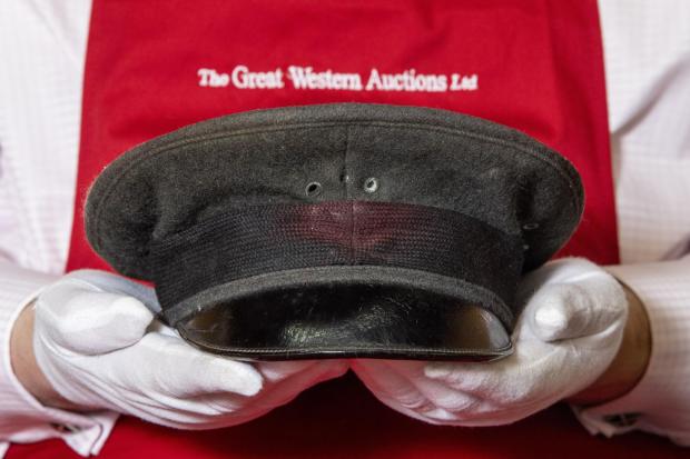 Bridgwater Mercury: HISTORIC: The Royal Airforce Cap (estimate: £10,000-15,000) belonging to T.E. Lawrence (Lawrence of Arabia) to be sold by Great Western Auctions. Picture: SWNS